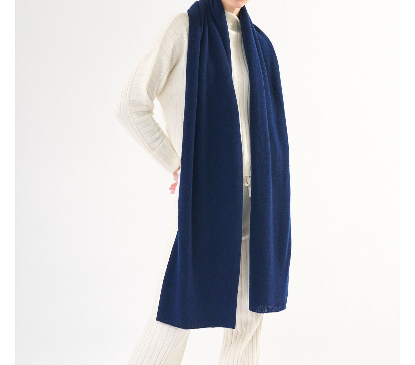 Julian knitted Pure cashmere scarf/ shawl/ Travel wrap-Colours available