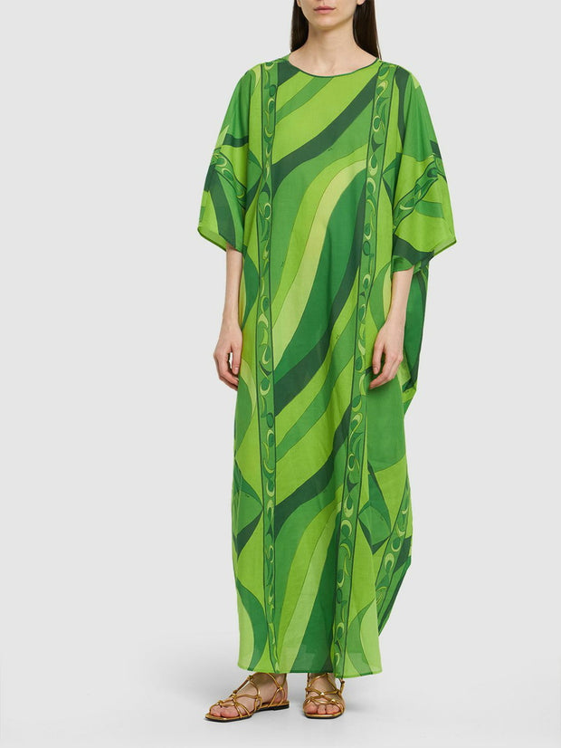 Green Oversized Formal Maya Kaftan OSFA 14-26