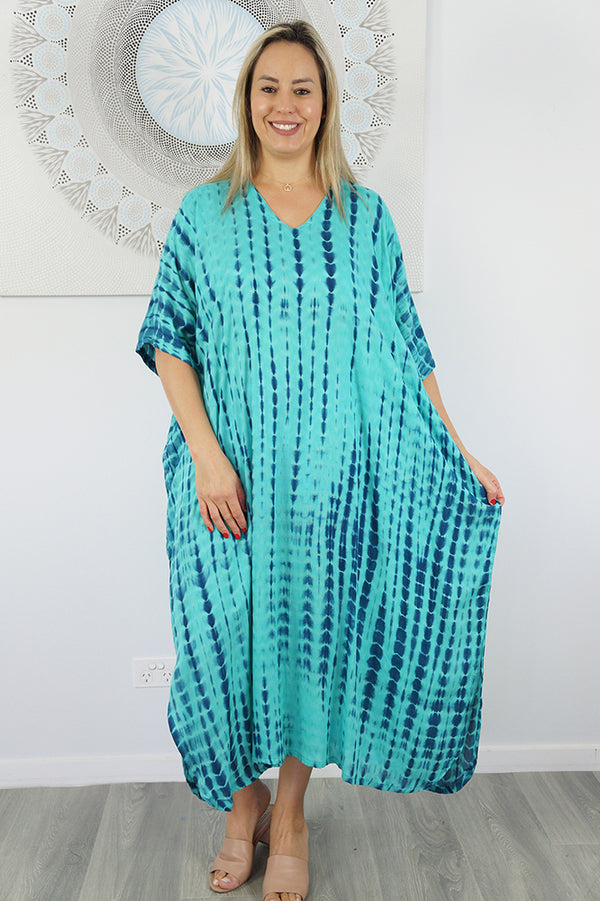 Maya Long Kaftans Tie dye OSFA 14-26-