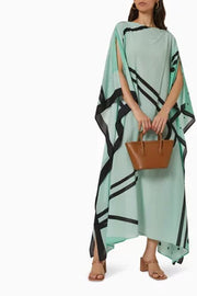 Geometric Prints MIDI  kaftan O/S AU 12-18