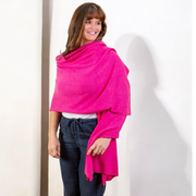 Julian knitted Pure cashmere scarf/ shawl/ Travel wrap-Colours available-Extra Large
