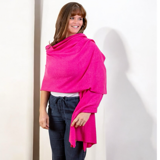 Julian knitted Pure cashmere scarf/ shawl/ Travel wrap-Colours available-Extra Large