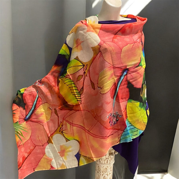 Wearable art 100% Cashmere Julian Scarf /Wrap