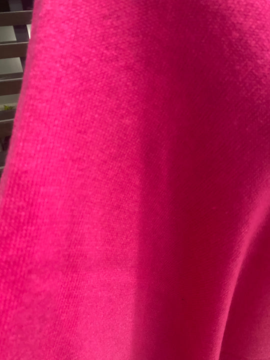 Fuchsia Cashmere Oversized Julian Poncho