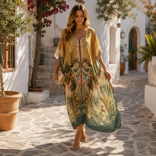 Maya Tropical Loose, Casual Kaftan - AU 12-22