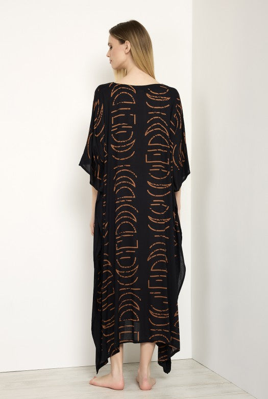 Black half moon  Maya Kaftan