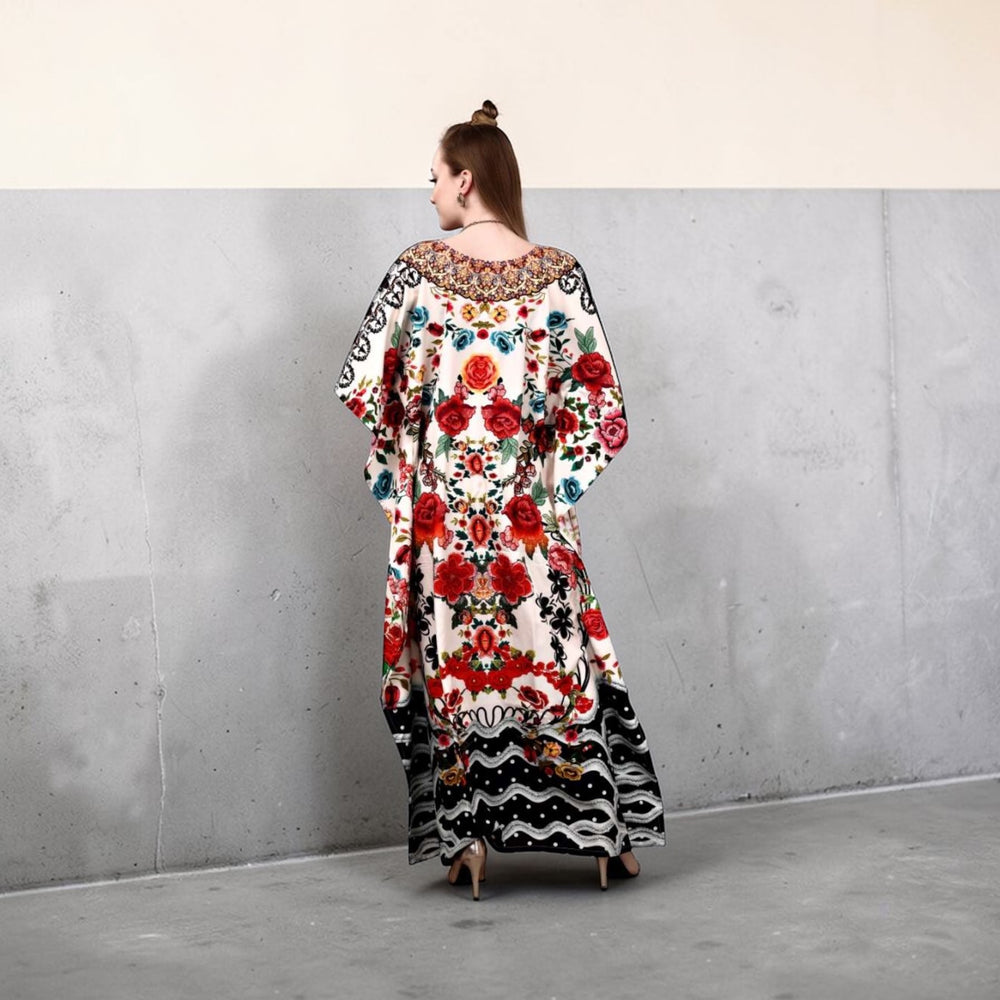 Flora Mia Embellished Kaftan Dress