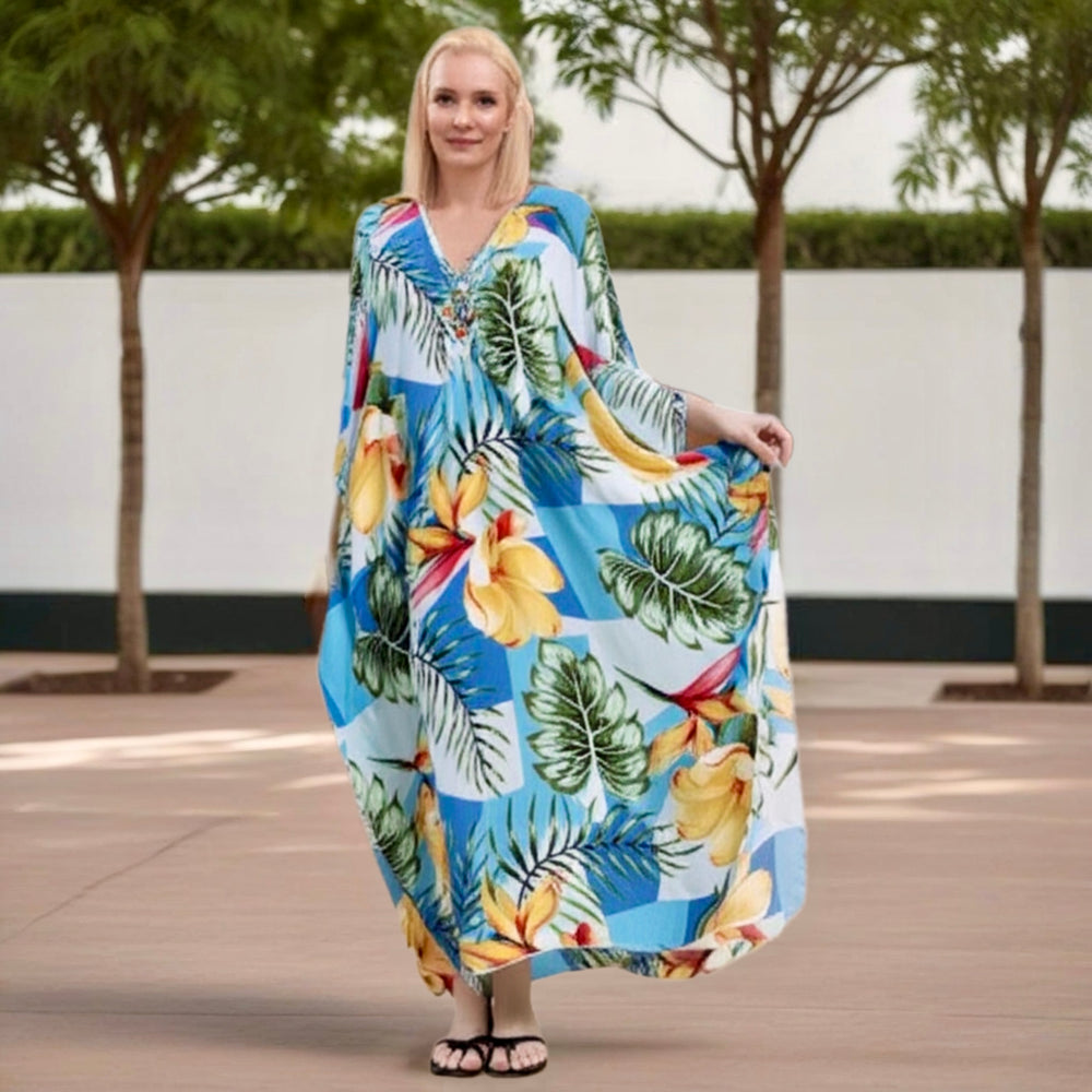 Maya Tropical Loose, Casual Kaftan - AU 8-20