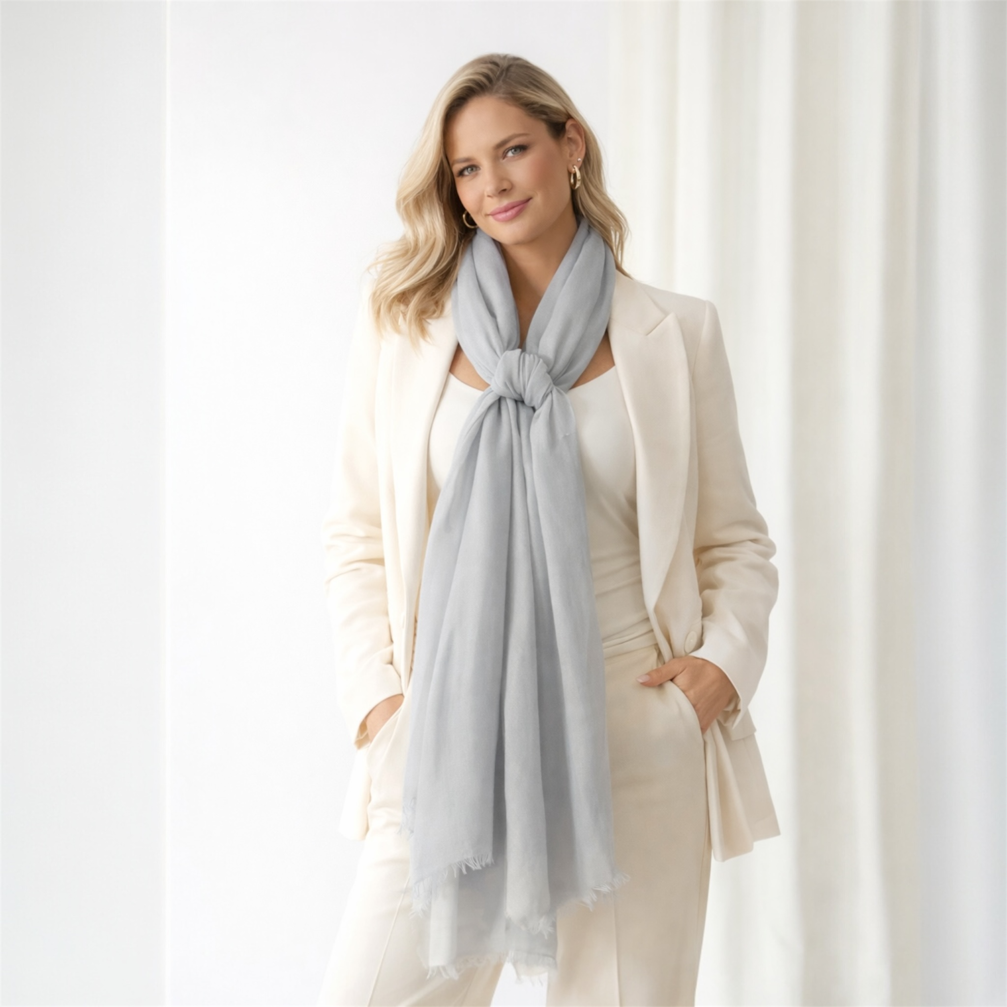 Julian 100% Ultra fine cashmere Maya oversized scarf/ wrap/ shawl-More colours available
