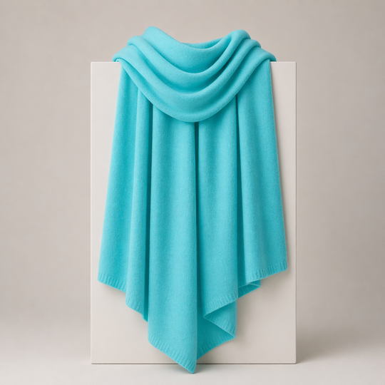 Julian knitted Cashmere Maya Travel wrap-Extra Large