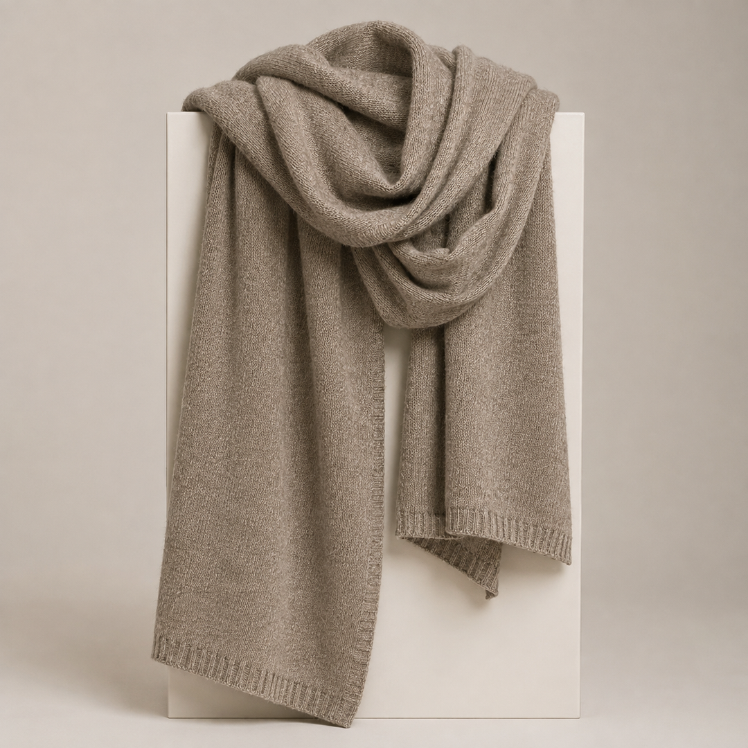 Julian knitted Cashmere Maya Travel wrap-Extra Large
