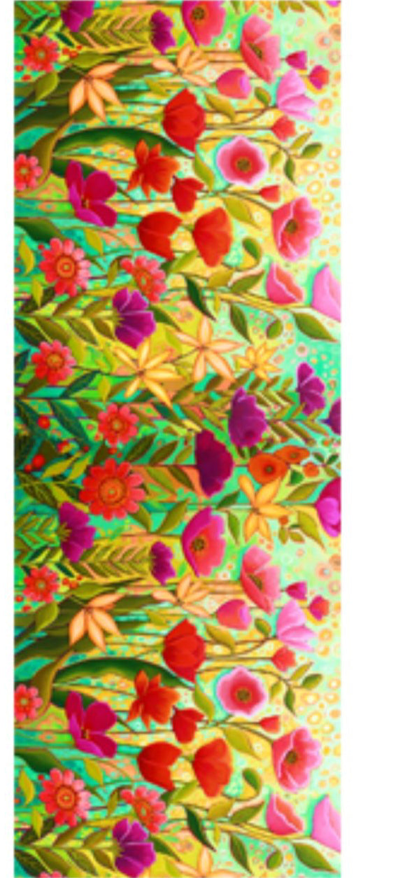 Floral Whispers - 100% Cashmere Julian Scarf /Wrap