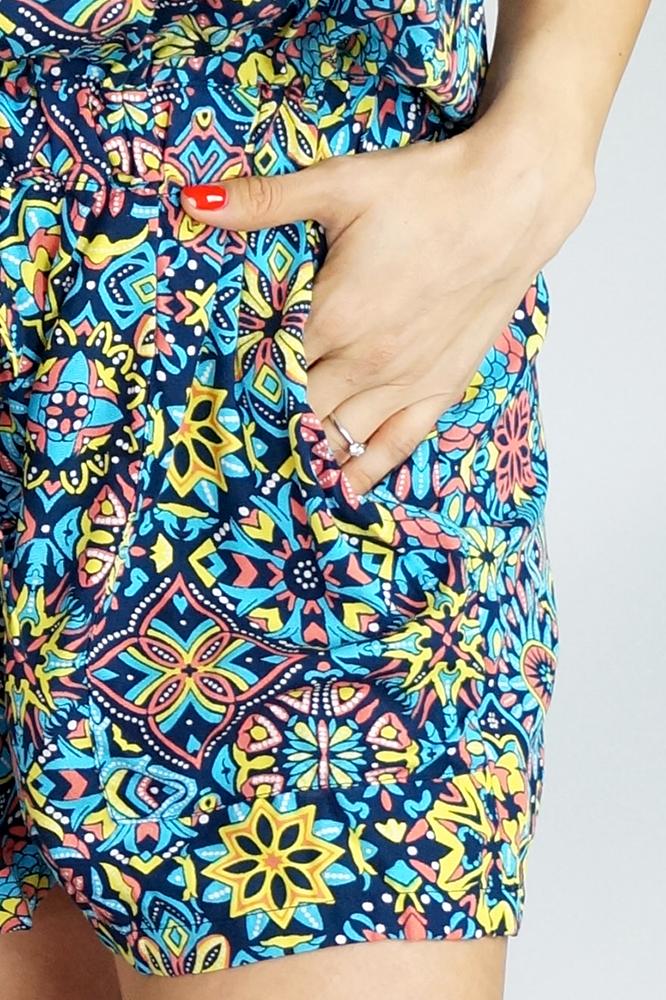 Triguna Maya Rayon Short Jumpsuit Size AU 18-22