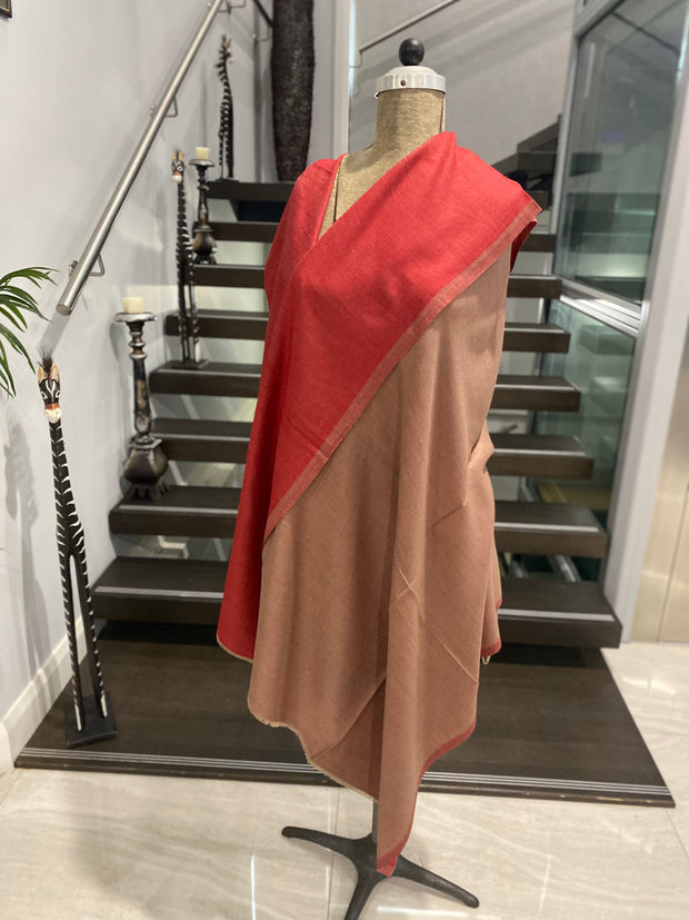 Reversible Pure Cashmere Ombré Julian Wrap Shawl - Luxurious Elegance
