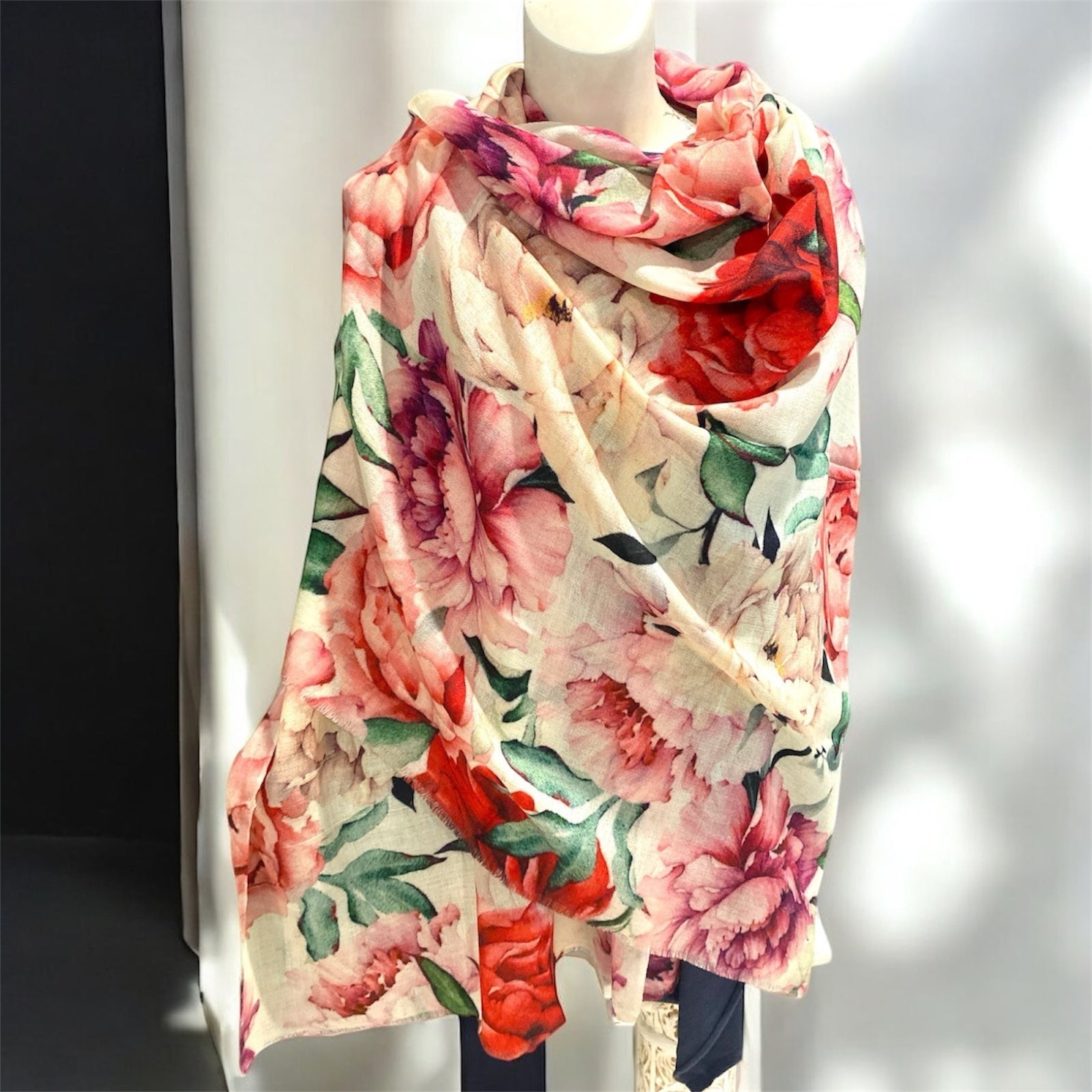 Wearable art 100% Cashmere Julian Scarf /Wrap