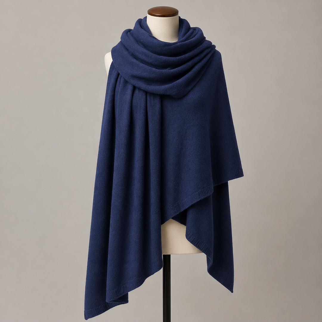Julian knitted Cashmere Maya Travel wrap-Extra Large