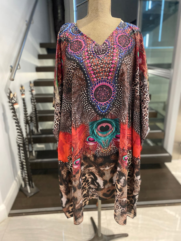 Ombre embellished Tunic Top AU 12-22