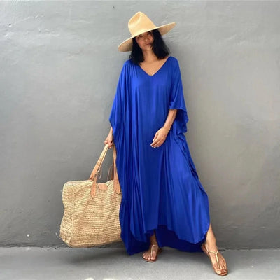 MAYA Long Cotton Rayon Kaftan Dress Sizes available AU 12-28