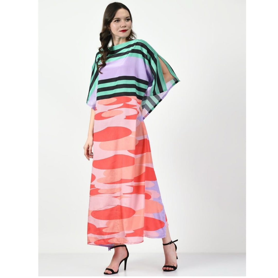 Geometric Prints MIDI  kaftan O/S AU 12-18