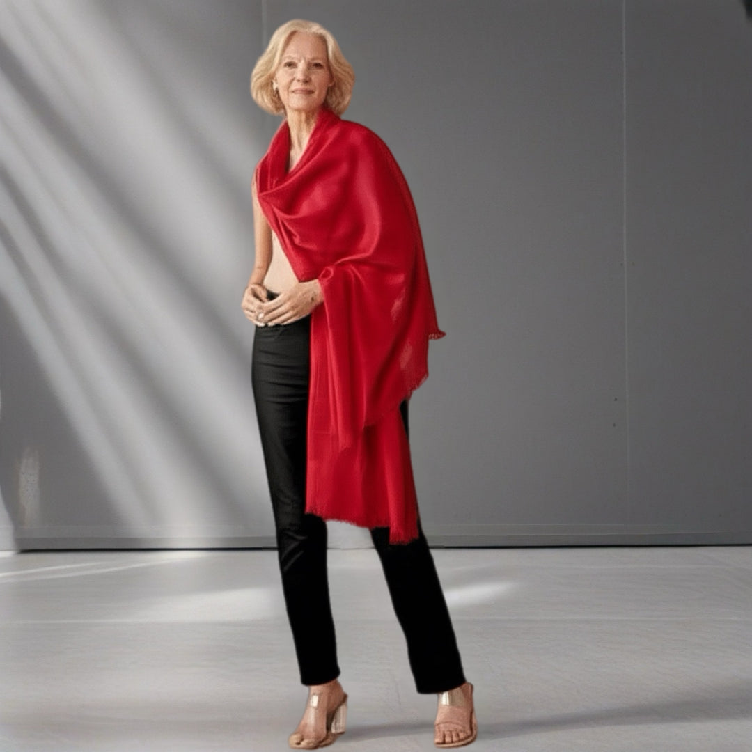 Julian 100% Cashmere  Ultra Light Oversized Scarf/Shawl/ Wrap