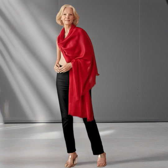 Julian 100% Cashmere  Ultra Light Oversized Scarf/Shawl/ Wrap