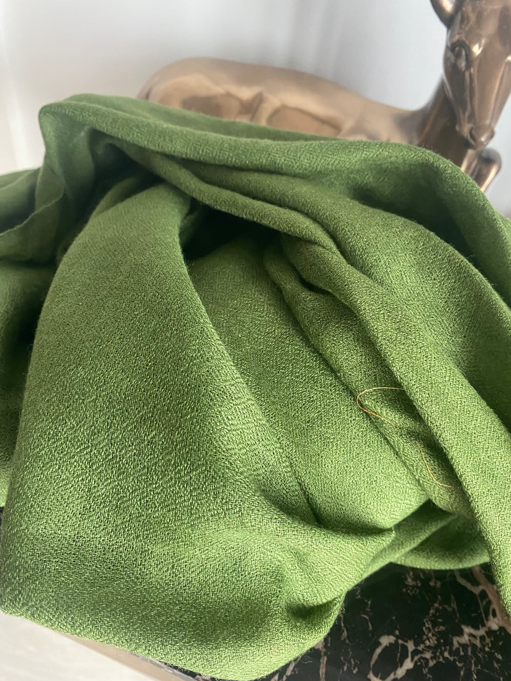 Olive Julian Quartz 100% cashmere oversized scarf/ wrap/ shawl