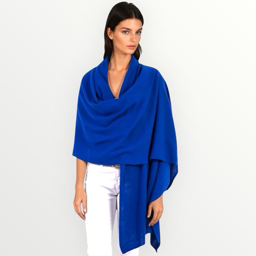 Blue Cashmere Julian Travel Wrap Extra Large