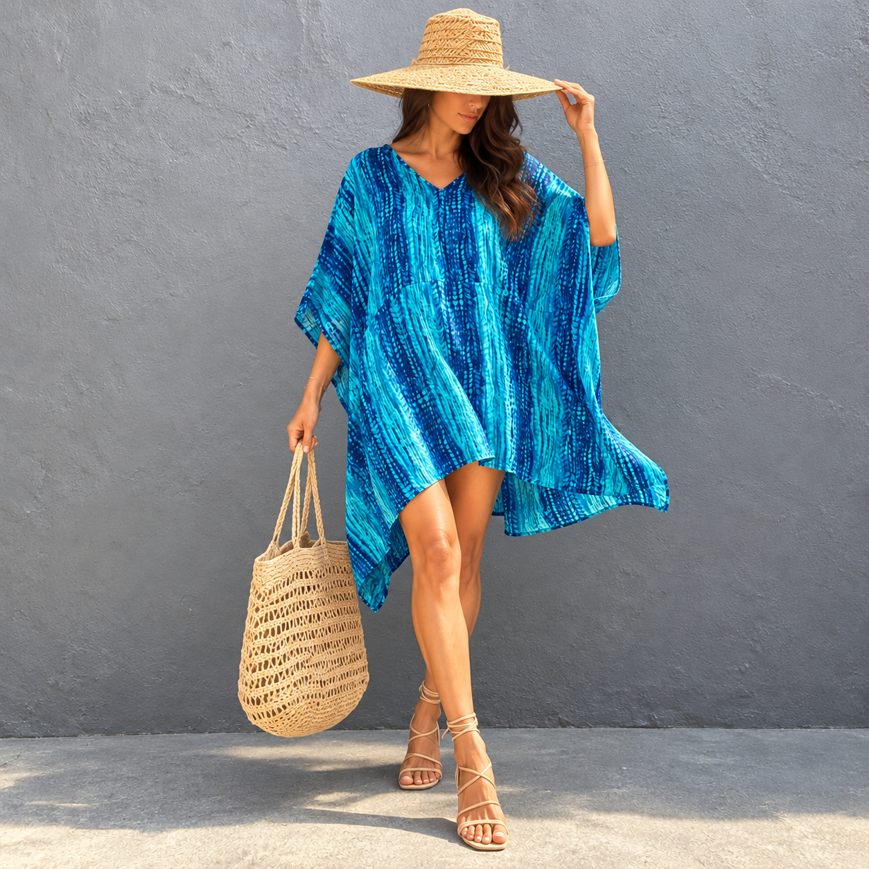 Maya Short Kaftan Top Tunic Sizes Available AU 14-30