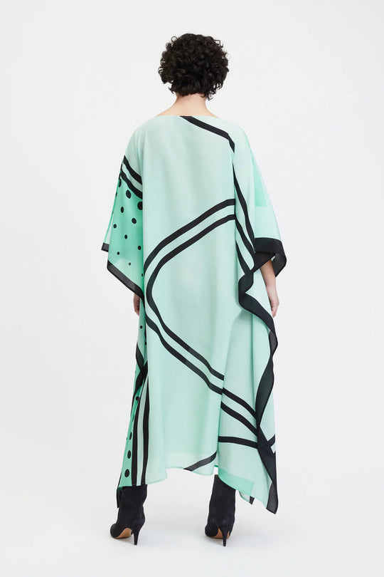 Green Lillie MIDI  Kaftan Dress O/S AU 10-18