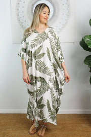 Elegant long Maya Kaftan OSFA 14-26- Premium Hawaiian