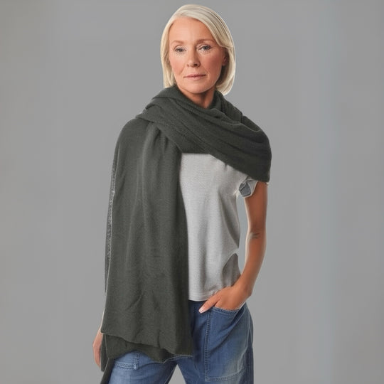 Imperial Julian handwoven pure Cashmere Travel Wrap