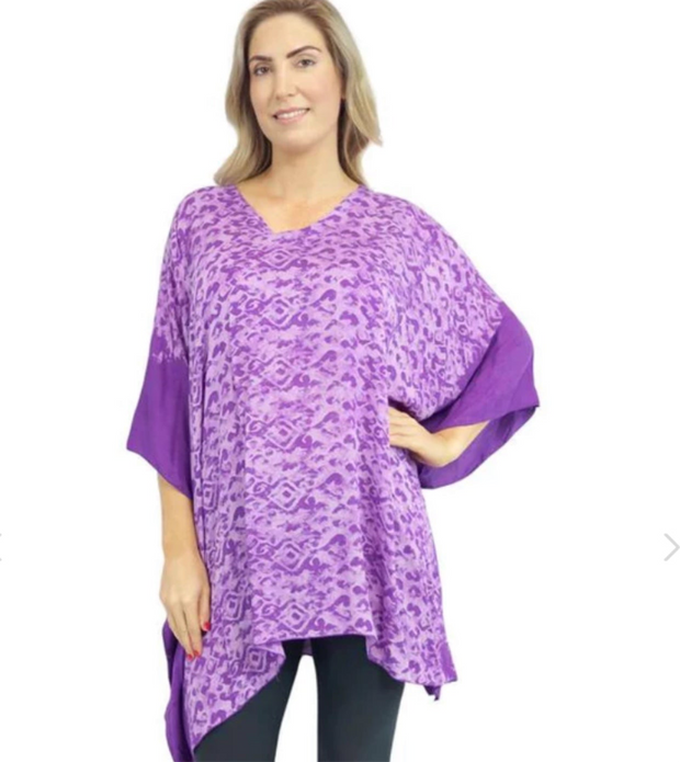 Purple Maya Top Tunic KaftanOSFA 14-26