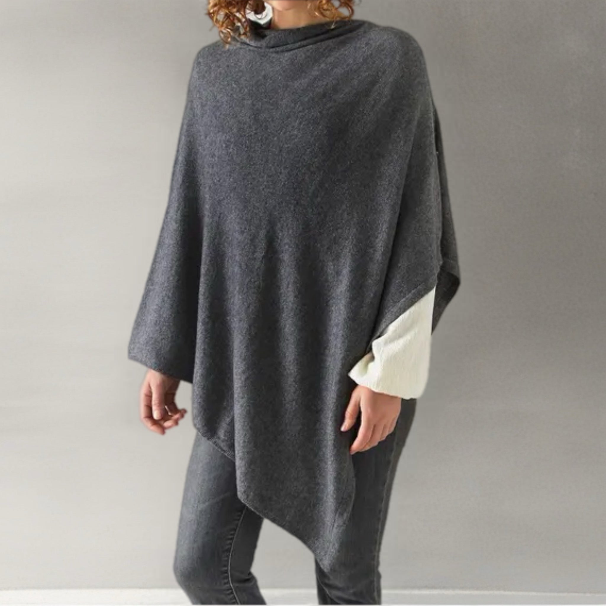 Women’s Pure Cashmere Oversized Julian Maya Poncho-More colours available