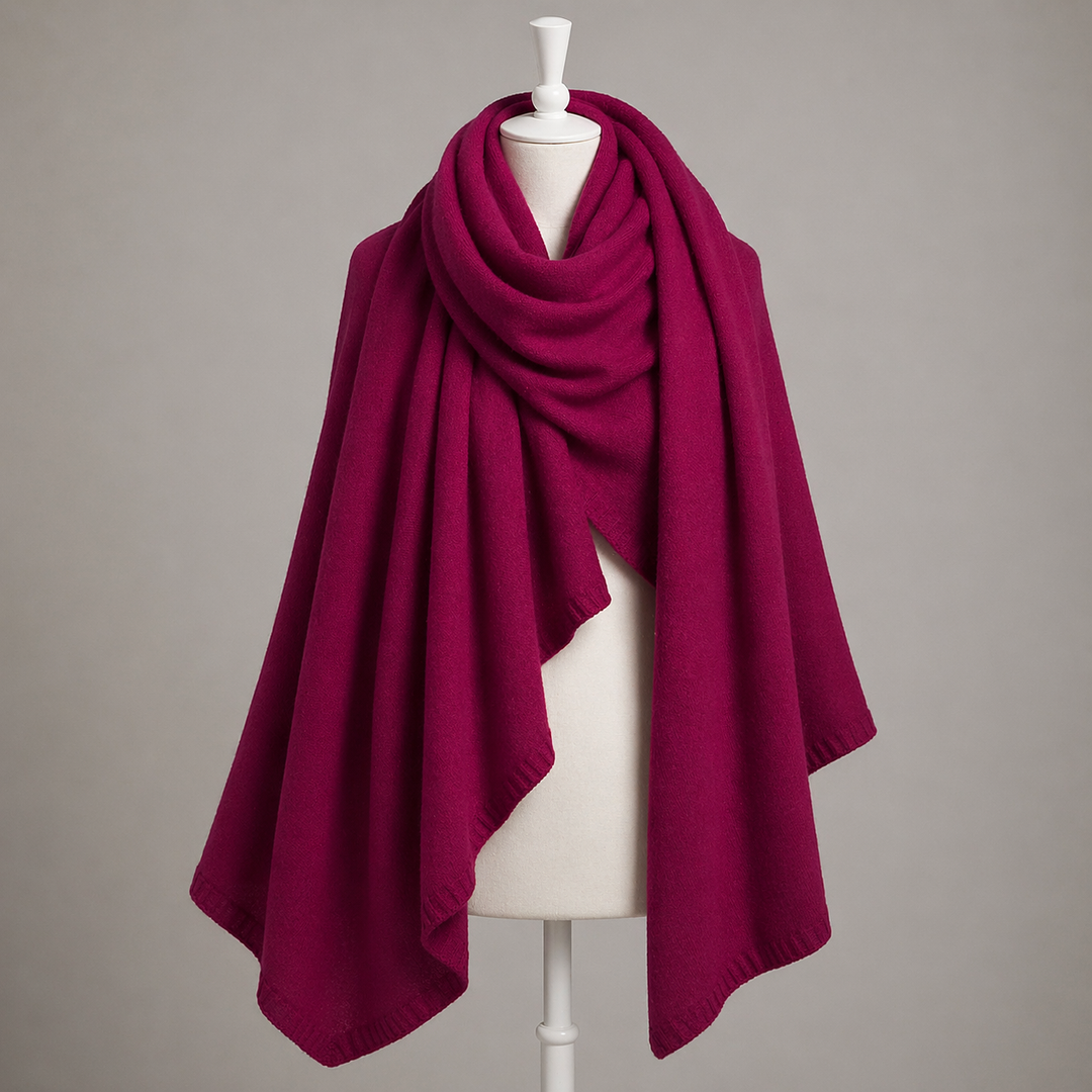 Julian knitted Cashmere Maya Travel wrap-Extra Large