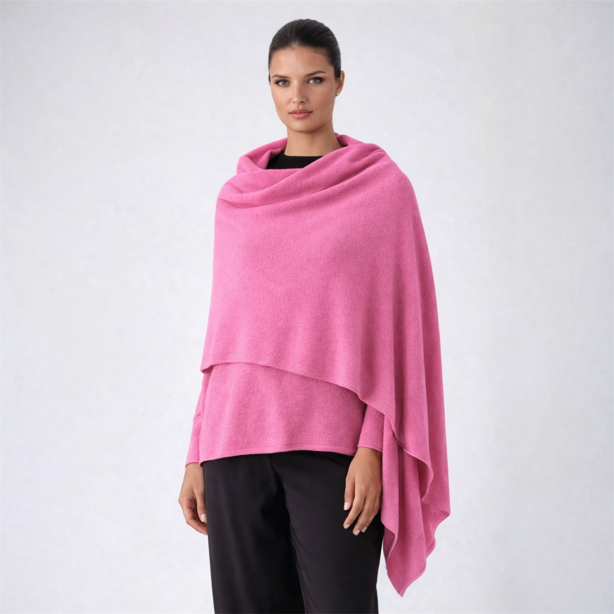 Julian knitted Pure Cashmere Maya scarf/ shawl/ Travel wrap-Colours available-Extra Large