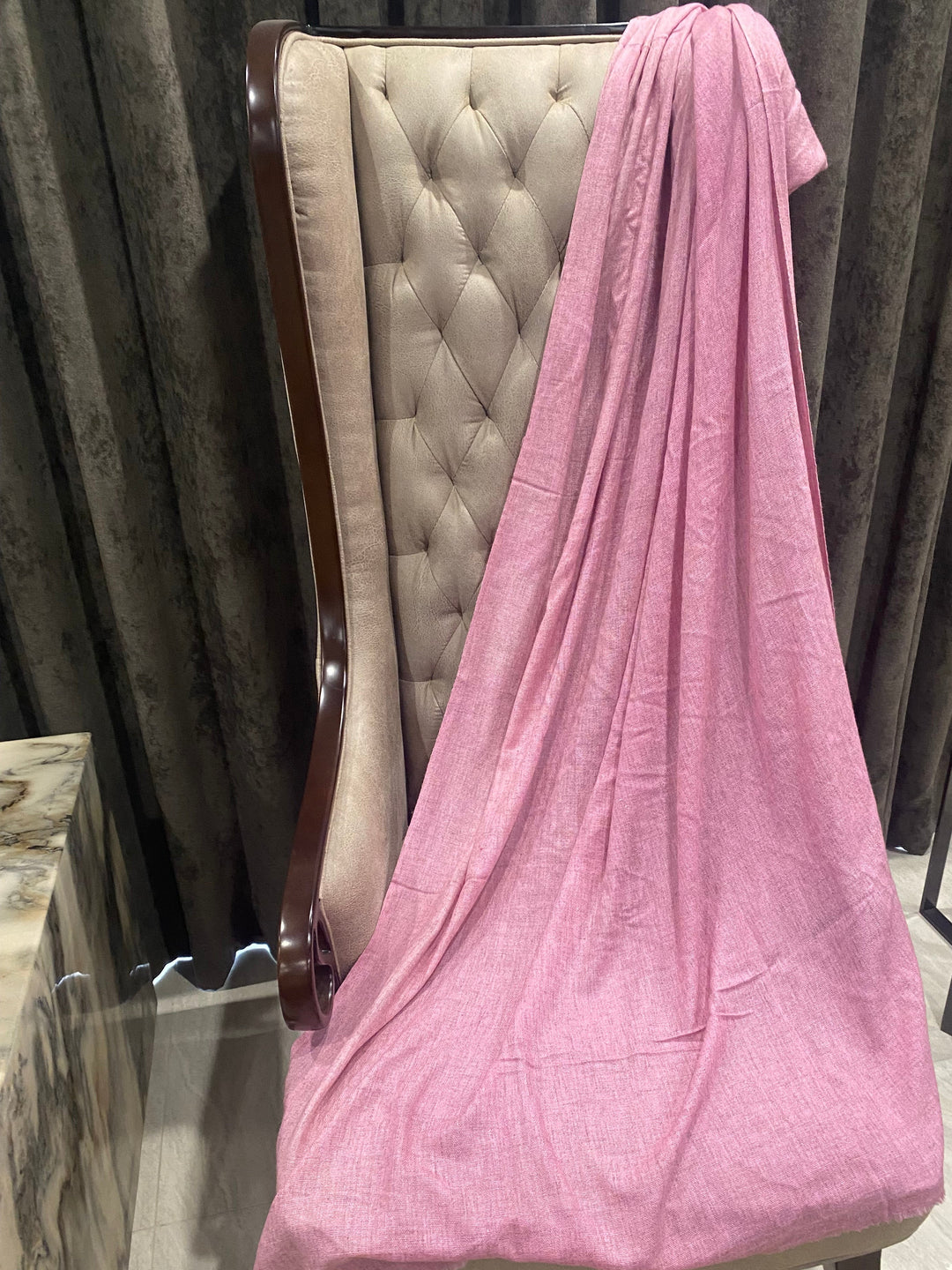 Pink Julian Oversized handwoven pure cashmere scarf