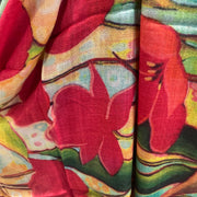 Floral Whispers - 100% Cashmere Julian Scarf /Wrap