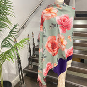 DEIA floral Cashmere blend Scarf