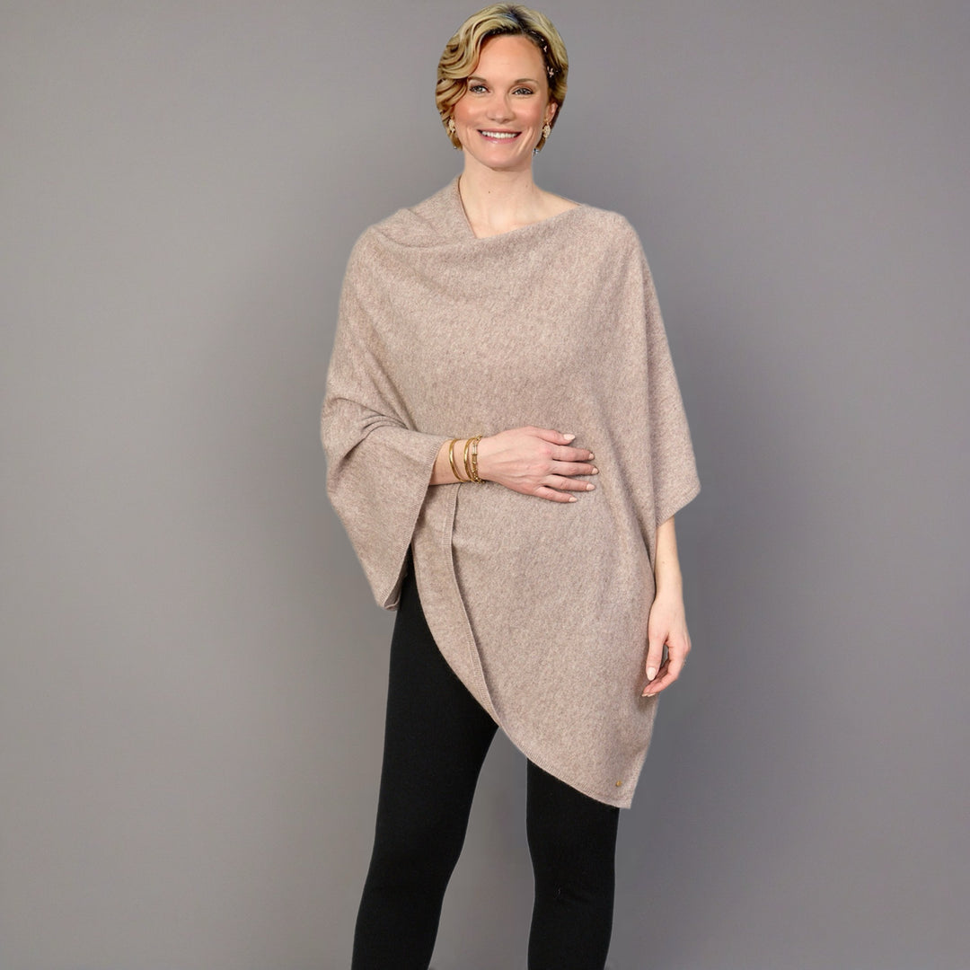 Women’s Pure Cashmere Oversized Julian Maya Poncho-More colours available