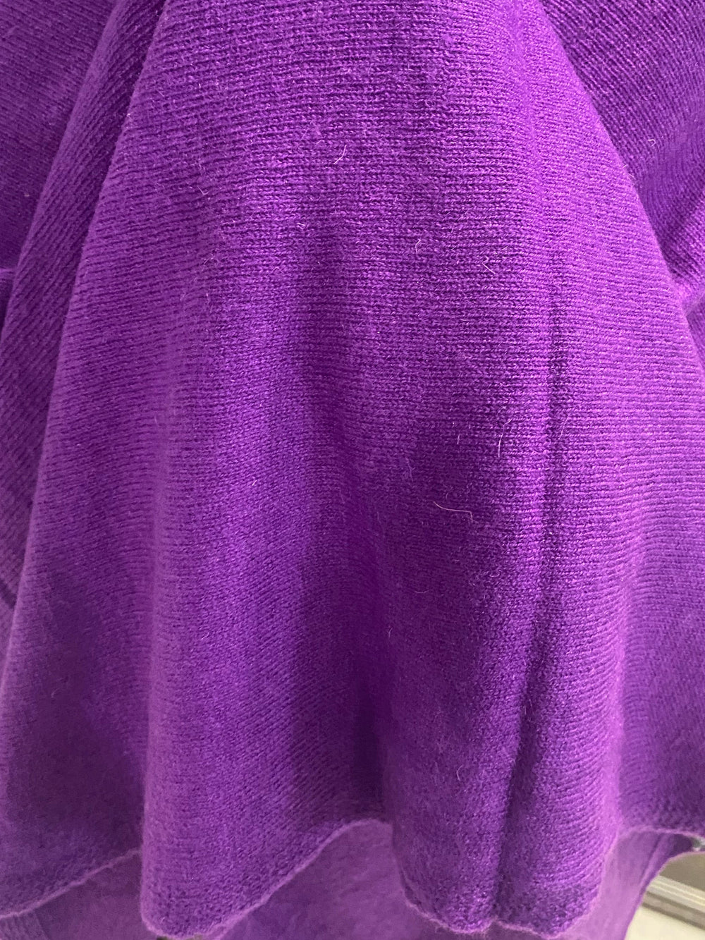 Berry Violet 100% Cashmere Oversized Julian Poncho