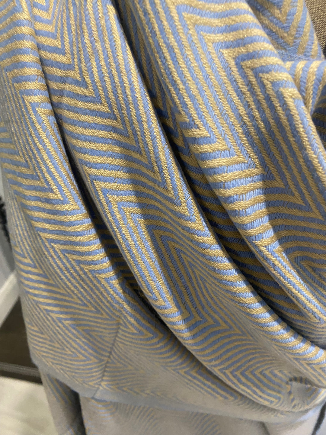 Julian Cashmere Woven Scarf Hues of Blue