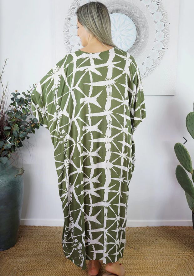 Classic Olive Green Maya Kaftan