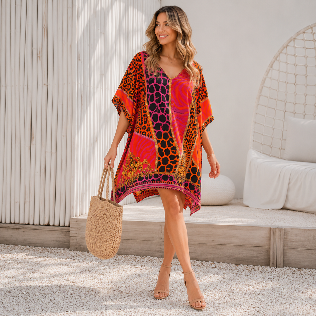 Maya Short Kaftan Top Tunic Sizes Available AU 14-30