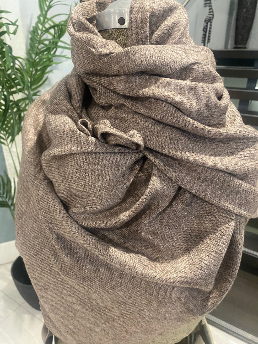 Julian 100% Knitted Cashmere Extra large Travel Wrap/Shawl