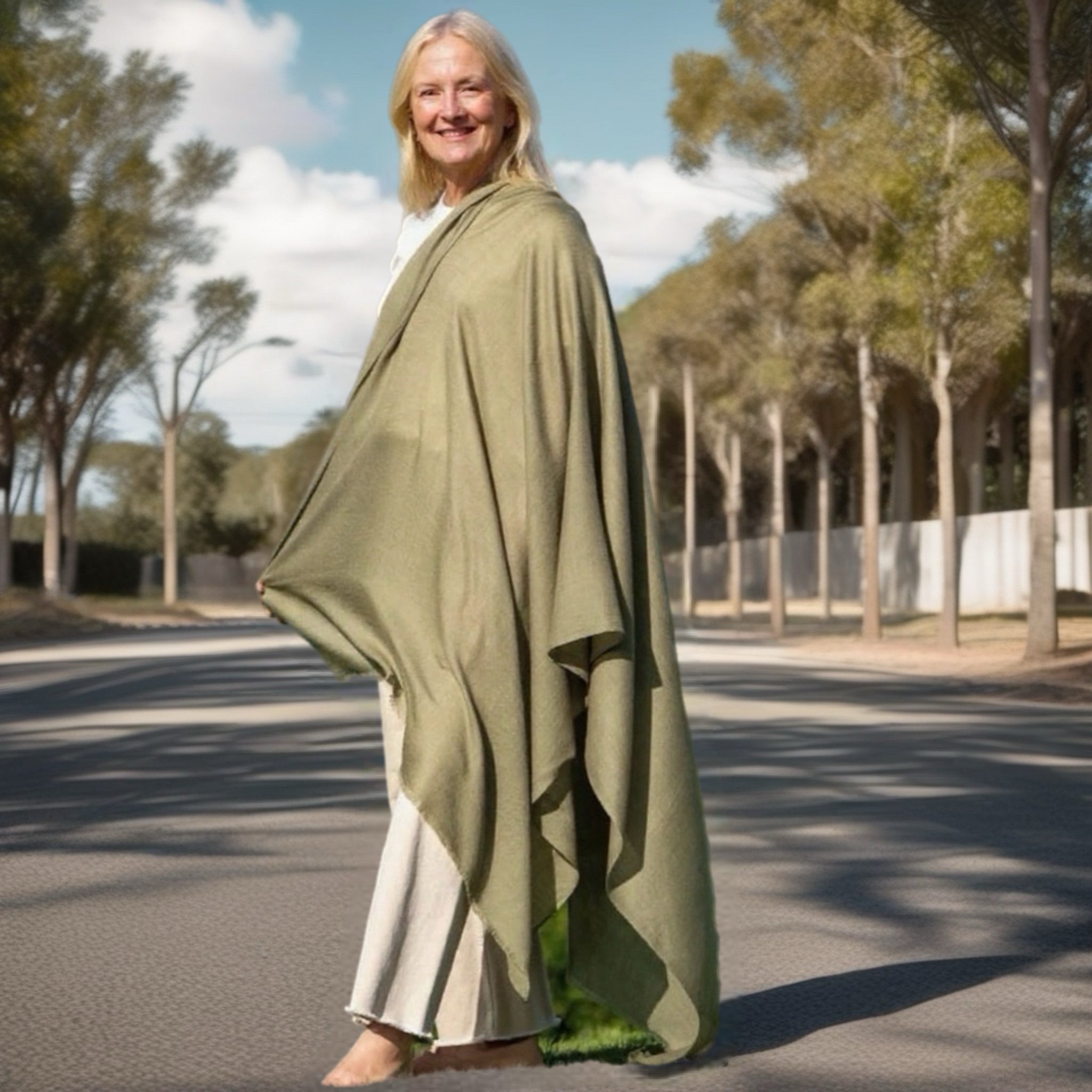 Julian 100% Ultra fine Pashmina cashmere Maya oversized scarf/ wrap/ shawl-More colours available