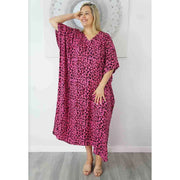 Long Leopard Maya Kaftans OSFA 14-26