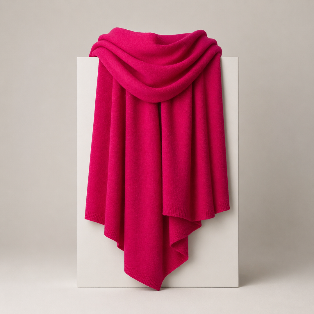 Julian knitted Cashmere Maya Travel wrap-Extra Large