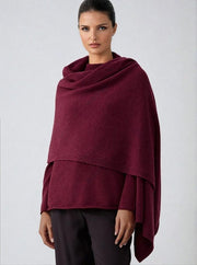 Julian knitted Pure cashmere scarf/ shawl/ Travel wrap-Colours available-Extra Large