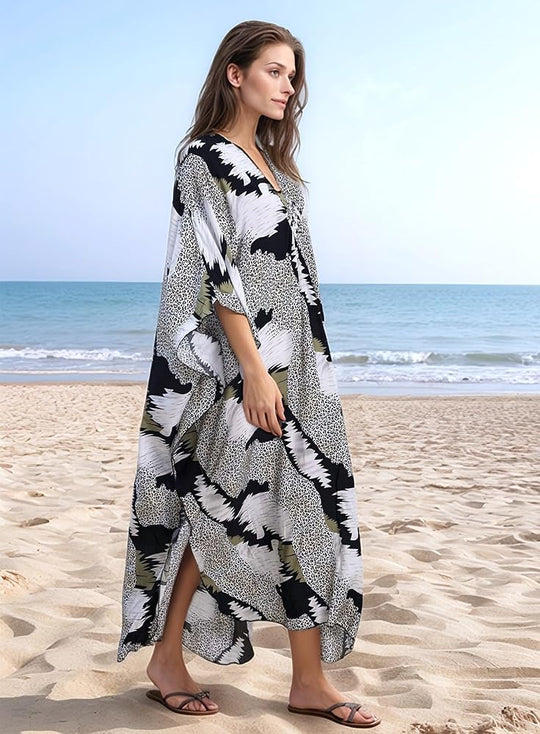 Maya Tropical Loose, Casual Kaftan -  AU 8-20