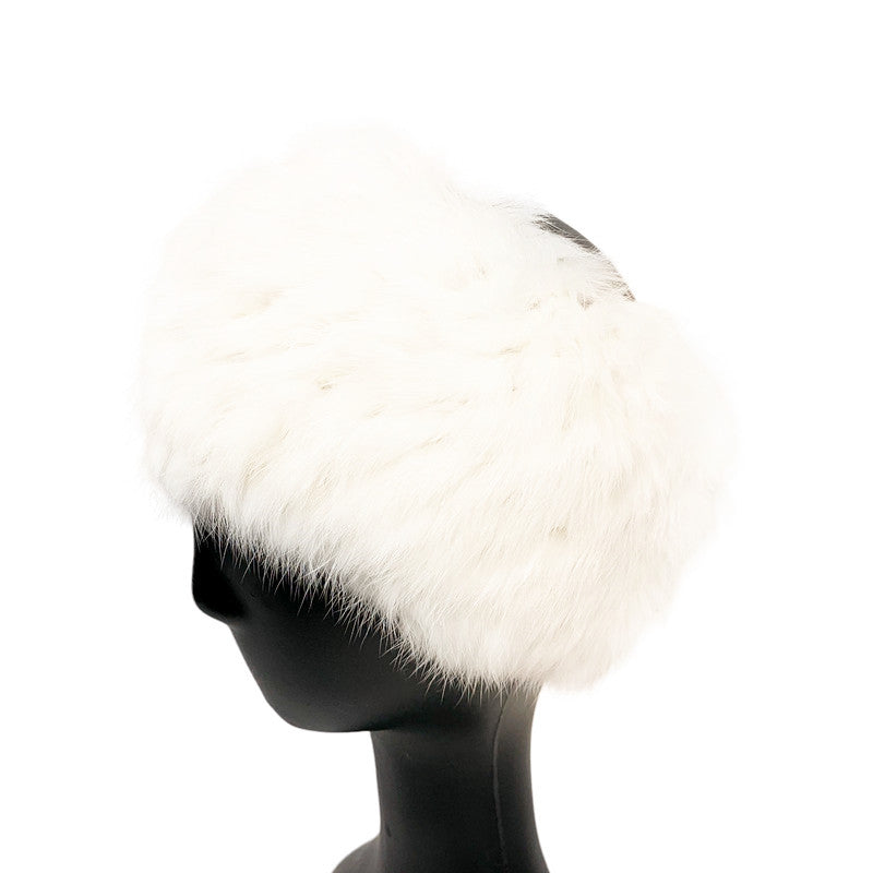 RITZY Rabbit Fur Convertible Headband & Neck warmer